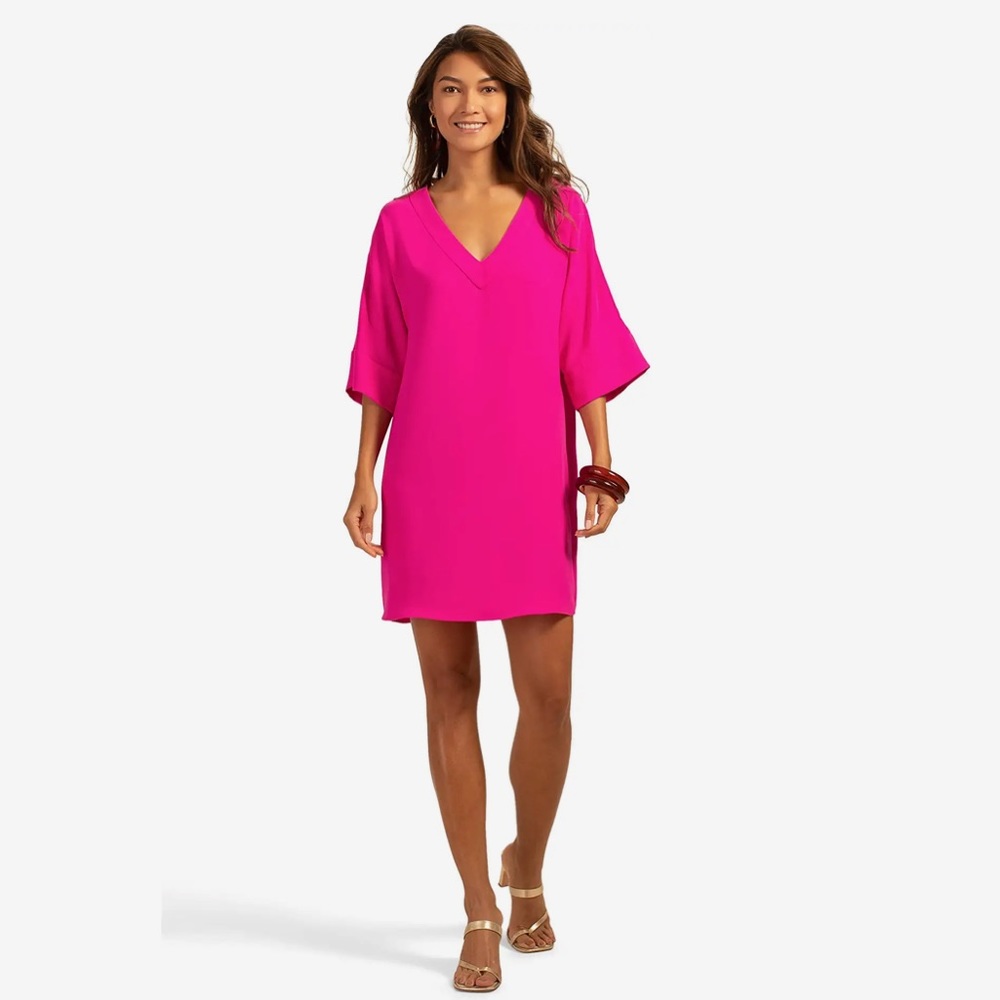 NWT Trina Turk Dellia Bright Pink Size Small Retail $248 Sold Out!